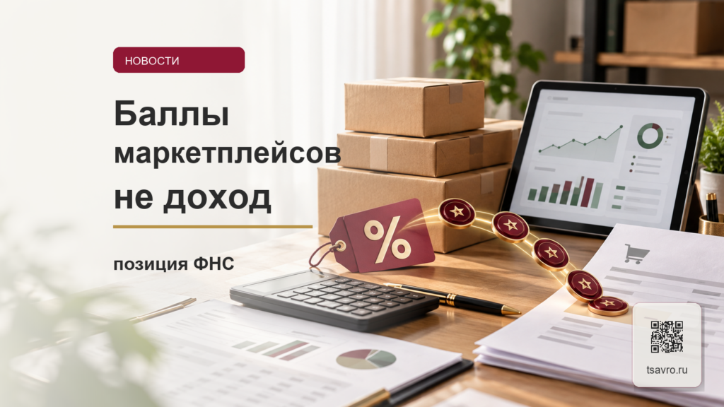 Баллы маркетплейсов: позиция ФНС по налоговой базе продавца