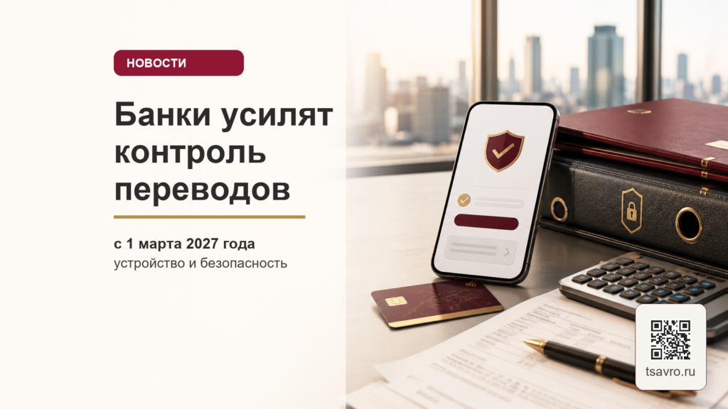 Контроль переводов банками с 1 марта 2027 года