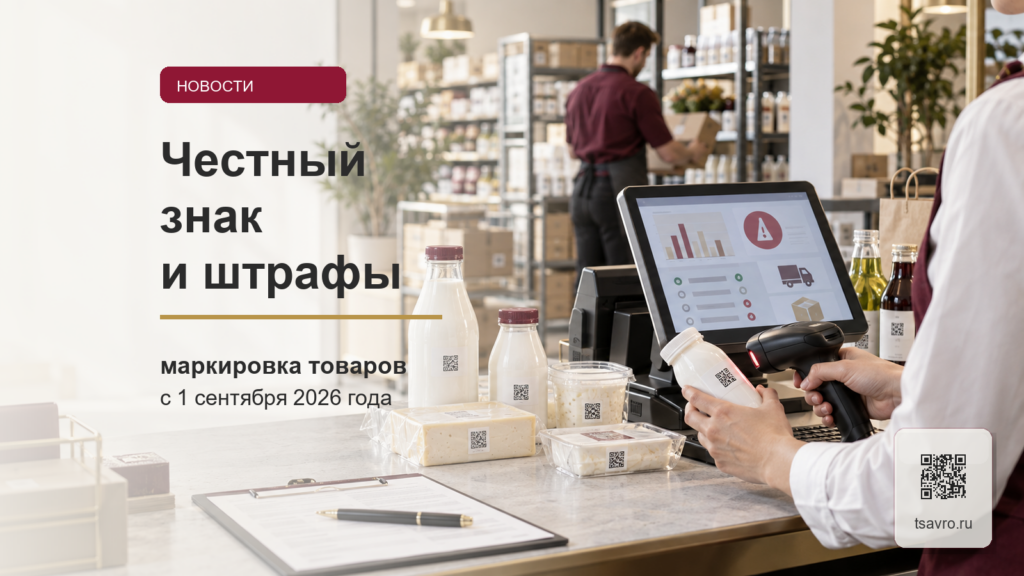 Честный знак и штрафы за маркировку товаров: касса, Data Matrix и товарный учет