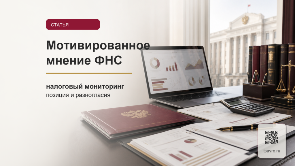 Мотивированное мнение ФНС в налоговом мониторинге