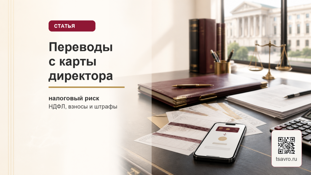 Переводы сотрудникам с личной карты директора и налоговые риски