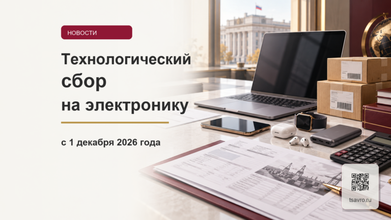 Технологический сбор на электронику с 1 декабря 2026 года